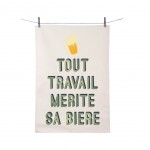 Torchon en coton décoré - Bières