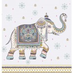 Carte Postale Éléphant 3 volets avec enveloppe