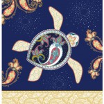 Carte Postale Tortue 3 volets avec enveloppe
