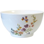 Bol en grs blanc cllia floral 480 ml