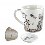 Mug Chats en porcelaine avec infuseur Chary