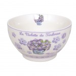 Bol Violette en Porcelaine blanc 480 ml