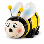 Tirelire abeille en c�ramique avec bouchon
