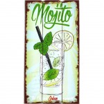 Dcoration murale en bois  suspendre Mojito 24 x 48 cm