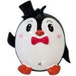 Tirelire pingouin en cramique 12 cm