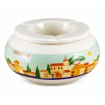 Cendrier Marocain Provence en C�ramique D�cor Village 15 cm
