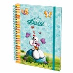 Cahier � spirale A5 Diddl bleu � 80 pages