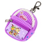 Porte-cl�s Diddl mini sac � dos hiver mauve � 2 poches