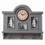 Pat�re 6 supports cuisine en bois avec pendule int�gr�e
