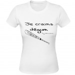 Tee shirt blanc femme Les expressions Marseillaises