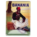 Grande plaque mtal Banania