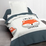 Parure de lit Happy Fox 140 x 200 cm Parure de lit Happy Fox 140 x 200 cm