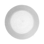 Set de table argent rond  paillettes 38 cm
