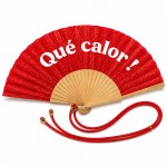 �ventail paillet� rouge avec dragonne