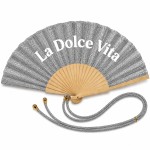�ventail paillet� argent avec dragonne