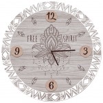 Pendule ronde Boho 60 cm