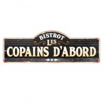 Plaque mtallique Les Copains d'Abord