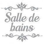 Sticker d�coratif de porte Salle de bain