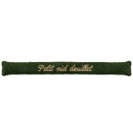 Coussin de porte Petit nid douillet vert effet mouton 77 cm
