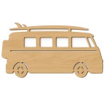 Décoration murale en bois Van et planche de surf – 70 x 40 cm Décoration murale en bois Van et planche de surf – 70 x 40 cm