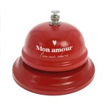 Cloche de table Mon amour rouge  Cloche de table Mon amour rouge