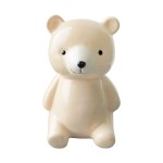 Tirelire ourson en céramique beige