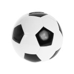 Tirelire ballon de football blanche et noire en céramique