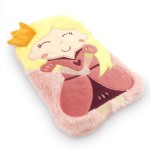Bouillotte enfant princesse en fourrure rose Bouillotte enfant princesse en fourrure rose