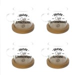 Coffret de 4 Tasses à Café Rétro Coffret de 4 Tasses à Café Rétro