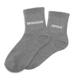 Paire de chaussettes Grise  Bringueuse Fofolle dpareilles