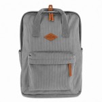 Sac � dos gris effet c�tel� avec compartiment ordinateur 41 cm