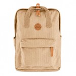 Sac � dos beige fonc� effet c�tel� avec compartiment ordinateur