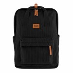 Sac � dos noir effet c�tel� avec compartiment ordinateur 41 cm