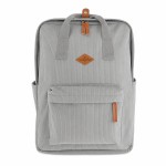 Sac � dos gris effet c�tel� avec compartiment ordinateur 41 cm