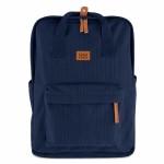 Sac � dos bleu effet c�tel� avec compartiment ordinateur 41 cm