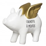 Tirelire Blanche Cochon Les vilaines Filles