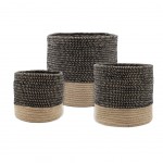 Set de 3 Paniers ou Cache-Pot en coton VANUA