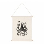 Toile � suspendre Pieuvre 45 x 35 cm