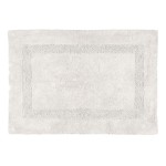Tapis de bain écru en coton 50 x 80 cm Tapis de bain écru en coton 50 x 80 cm
