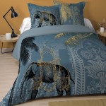 Parure de lit Karur grise 240 x 260 cm Parure de lit Karur grise 240 x 260 cm