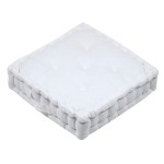 pais coussin de sol en coton Marlow blanc