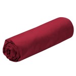 Drap housse rouge uni en percale de coton – 90 x 190 cm Drap housse rouge uni en percale de coton – 90 x 190 cm