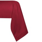 Taie de traversin rouge lyse en percale de coton