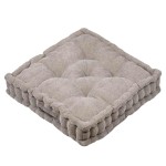 Épais coussin de sol en velours côtelé Dandy taupe Épais coussin de sol en velours côtelé Dandy taupe