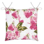 Galette de Chaise Printemps Rose 38x38 cm Galette de Chaise Printemps Rose 38x38 cm