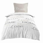 Parure housse de couette enfant home love 140x200 cm