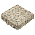 Coussin de sol fleuri coton 40 cm Coussin de sol fleuri coton 40 cm