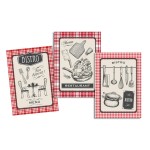 Lot de 3 torchons Bistro  50 x 70 cm