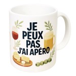 Mug en cramique je peux pas jai apro  35 cl