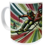 Mug Ski en céramique blanche Mug Ski en céramique blanche